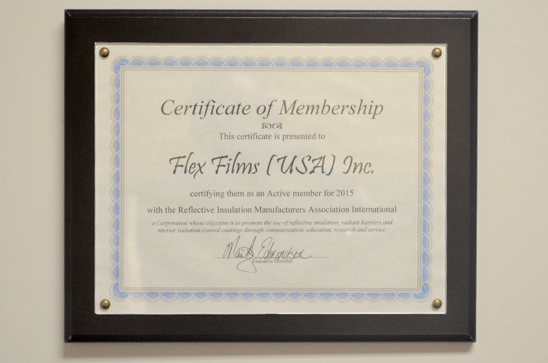 Award Received By Flex Films USA